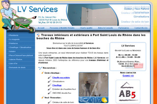 Aperçu visuel du site http://www.lvservices.fr