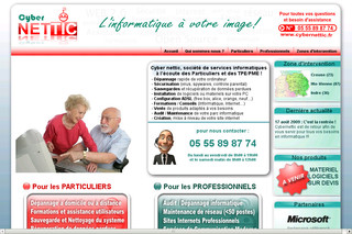 Aperçu visuel du site http://www.cybernettic.fr