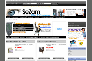 Aperçu visuel du site http://www.sezam.fr