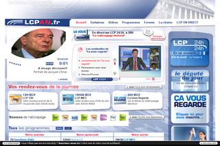 Aperçu visuel du site http://www.lcp.fr/
