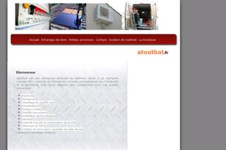 Aperçu visuel du site http://www.atoutbat.fr