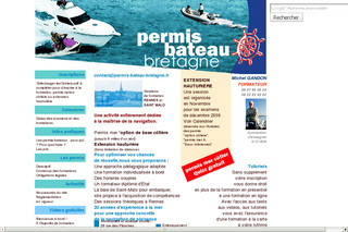 Aperçu visuel du site http://www.permis-bateau-bretagne.fr