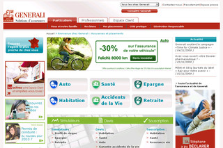 Aperçu visuel du site http://www.generali.fr/