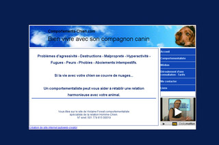 Aperçu visuel du site http://www.comportements-chien.com