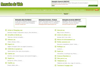 Aperçu visuel du site http://www.annuaire-du-web.info