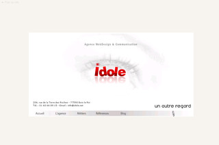Aperçu visuel du site http://www.idole.net 