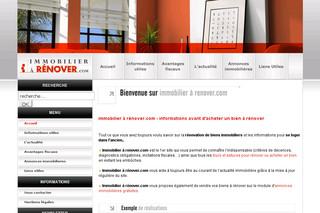 Aperçu visuel du site http://www.immobilierarenover.com/