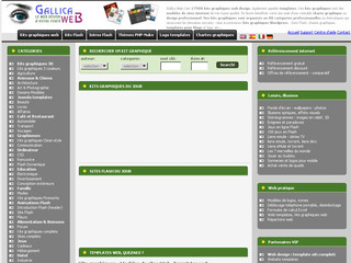 Aperçu visuel du site http://www.gallica-web.com