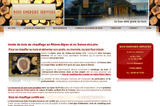 Aperçu visuel du site http://www.bois-energies-services.fr