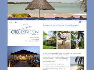Aperçu visuel du site http://www.espadon-hotel.com/fr/