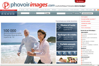Aperçu visuel du site http://www.phovoir-images.com