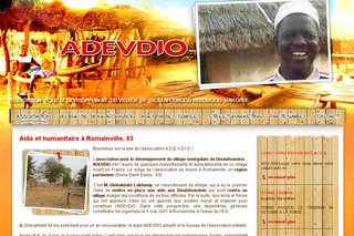 Aperçu visuel du site http://www.soireeafricaine.com