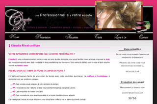Aperçu visuel du site http://www.claudia-r.fr