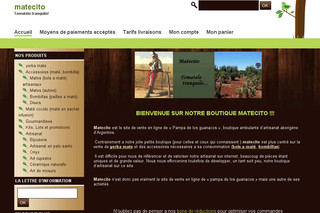 Aperçu visuel du site http://www.matecito.fr
