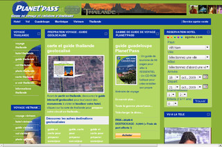 Aperçu visuel du site http://www.planetpass.net