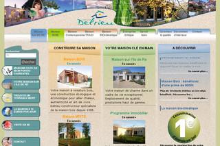 Aperçu visuel du site http://www.delrieu-construction.com