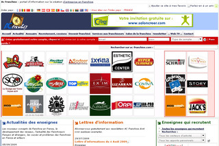 Aperçu visuel du site http://www.ac-franchise.com