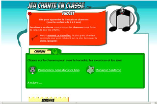 Aperçu visuel du site http://www.jeuchanteenclasse.com