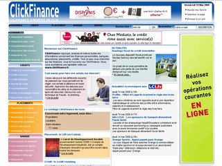 Aperçu visuel du site http://www.clickfinance.fr/