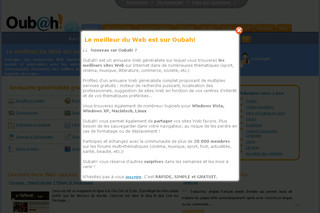 Oubah! Annuaire généraliste avec liens en dur Oubah! Annuaire généraliste avec liens en dur