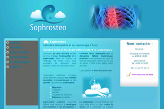 Aperçu visuel du site http://www.sophrosteo.fr