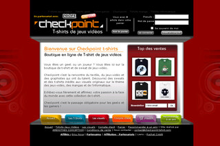 Aperçu visuel du site http://www.checkpoint-tshirt.com