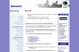Aperçu visuel du site http://www.distrisoft.fr
