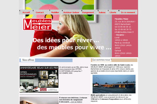 Aperçu visuel du site http://www.meubles-meier.com