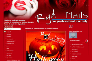 Aperçu visuel du site http://www.rydnails.eu