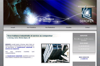 Aperçu visuel du site http://www.serofer.fr