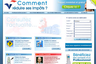 Aperçu visuel du site http://www.comment-reduire-ses-impots.fr/