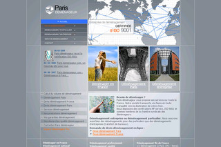 Aperçu visuel du site http://www.paris-demenageur.com