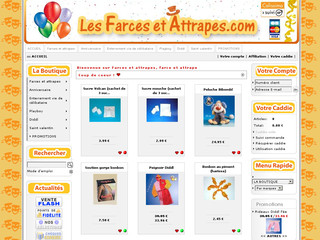 Aperçu visuel du site http://www.les-farces-et-attrapes.com