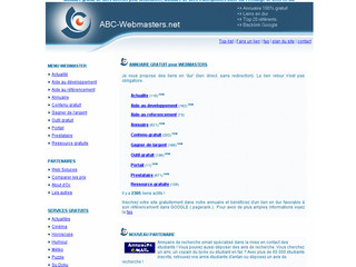 Aperçu visuel du site http://www.abc-webmasters.net