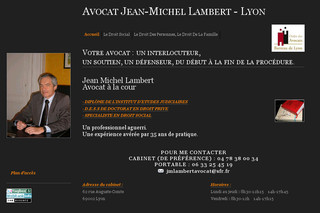 Aperçu visuel du site http://jeanmichel-lambert-avocat-lyon.com