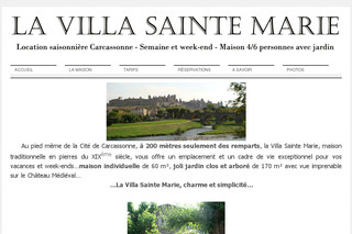 Aperçu visuel du site http://www.vacances-carcassonne.com