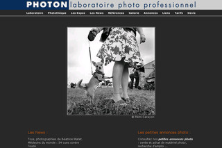 Aperçu visuel du site http://www.labo-photon.fr