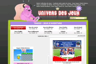 Aperçu visuel du site http://mario.universdesjeux.fr