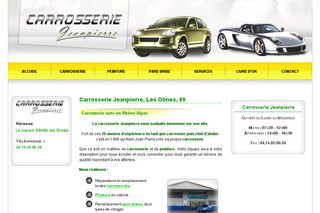 Aperçu visuel du site http://www.carrosserie-jeanpierre.fr
