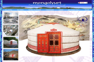 Aperçu visuel du site http://www.mongolyurt.mn