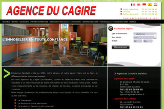 Aperçu visuel du site http://www.agenceducagire.com