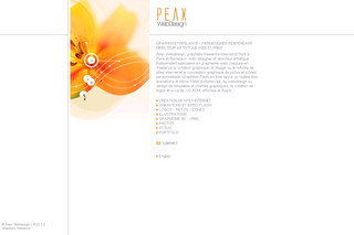 Aperçu visuel du site http://www.peax-webdesign.com