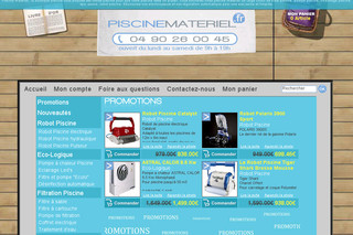 Aperçu visuel du site http://www.piscinemateriel.fr/