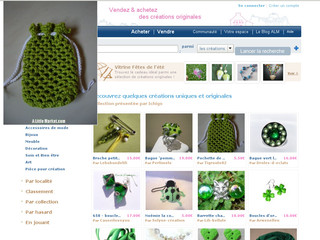 Aperçu visuel du site http://www.alittlemarket.com