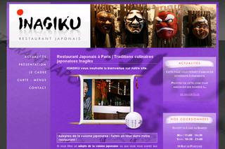 Aperçu visuel du site http://www.restaurant-inagiku.fr
