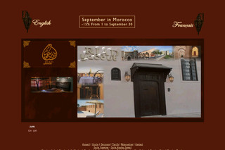 Aperçu visuel du site http://www.riad-yacout-meknes.com