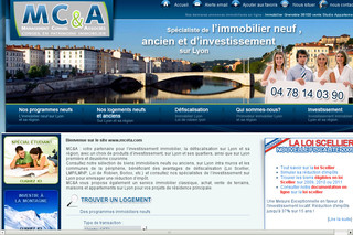 Aperçu visuel du site http://www.mceta.com