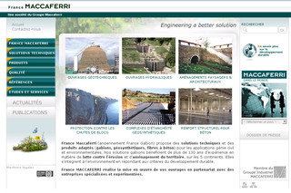 Aperçu visuel du site http://www.maccaferri.fr
