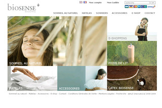 Aperçu visuel du site http://www.biosense.fr