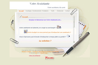 Votreassistante.net - Votre secrétaire à la carte - Télésecrétaire Votreassistante.net - Votre secrétaire à la carte - Télésecrétaire
